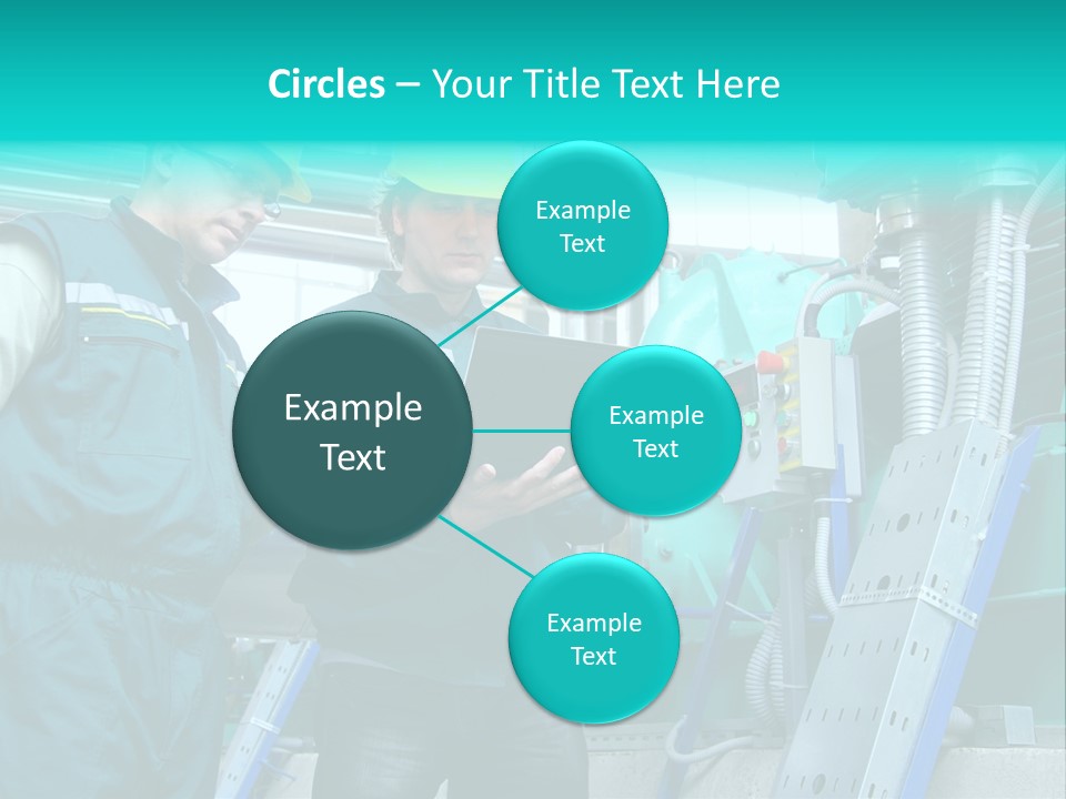Computer Men At Work Mechanic PowerPoint Template
