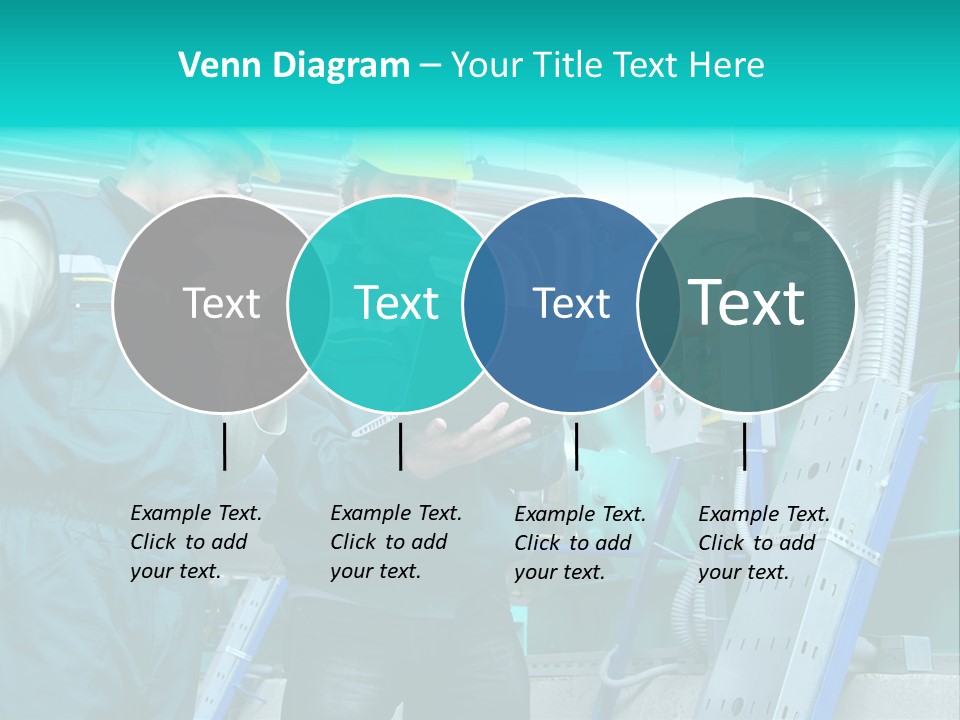 Computer Men At Work Mechanic PowerPoint Template