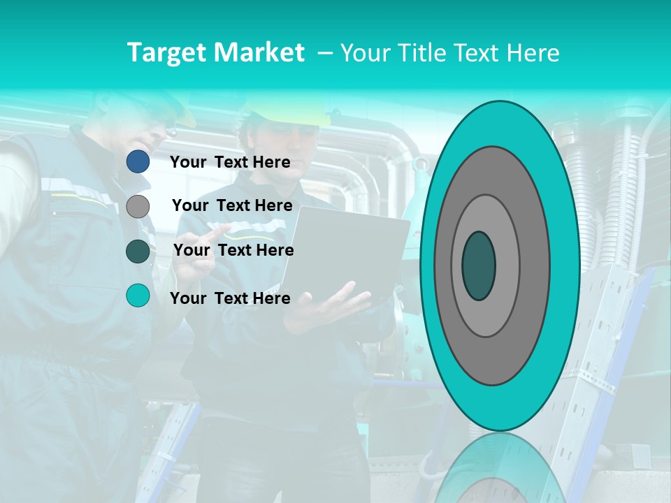 Computer Men At Work Mechanic PowerPoint Template