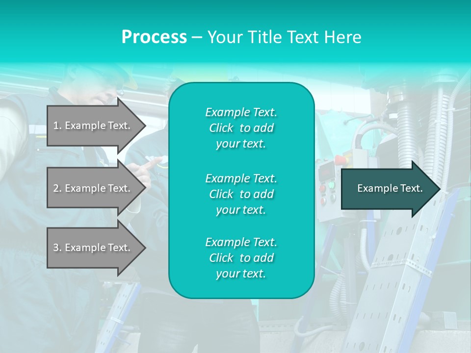 Computer Men At Work Mechanic PowerPoint Template