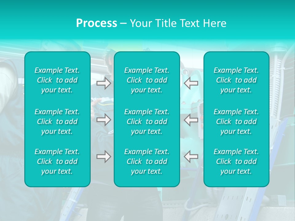 Computer Men At Work Mechanic PowerPoint Template