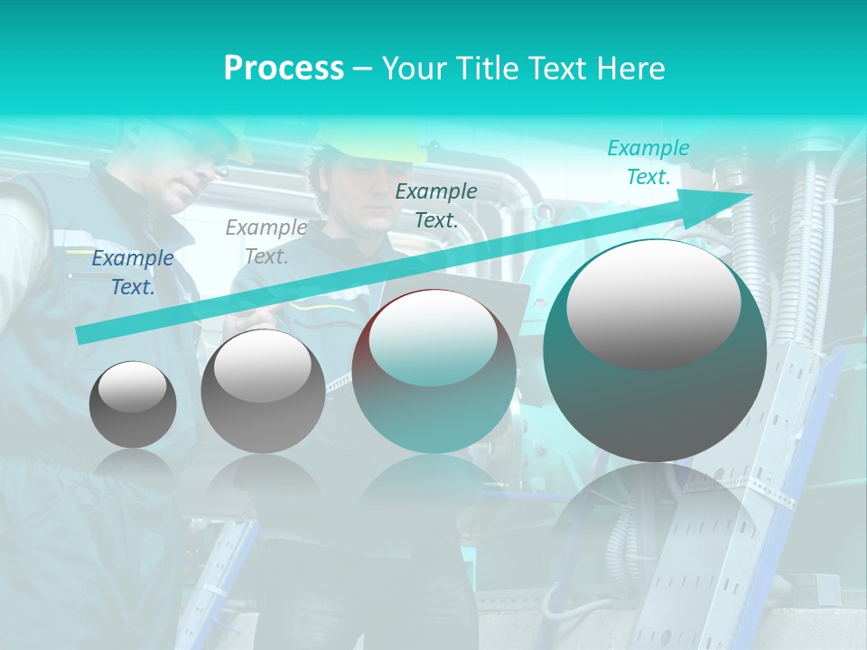Computer Men At Work Mechanic PowerPoint Template