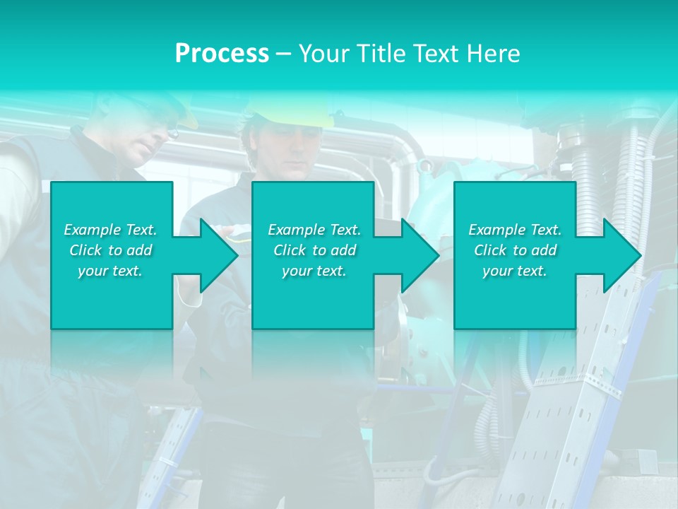 Computer Men At Work Mechanic PowerPoint Template