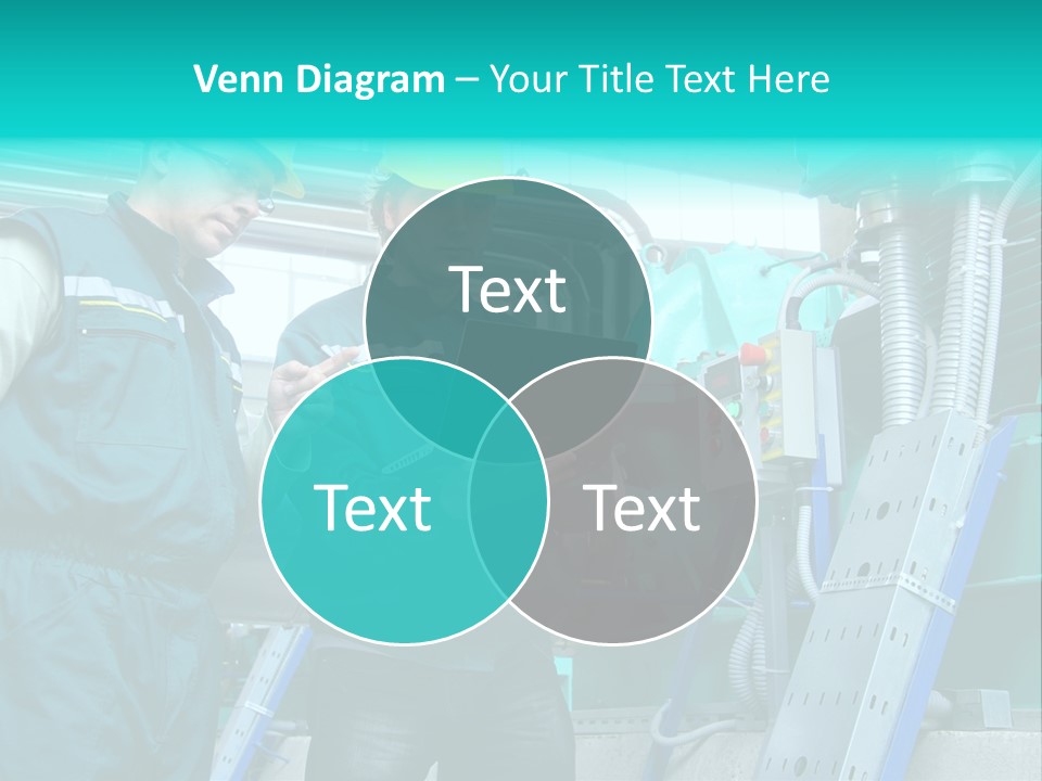 Computer Men At Work Mechanic PowerPoint Template
