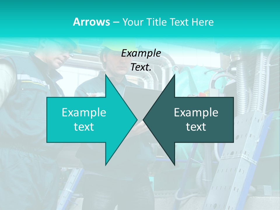 Computer Men At Work Mechanic PowerPoint Template