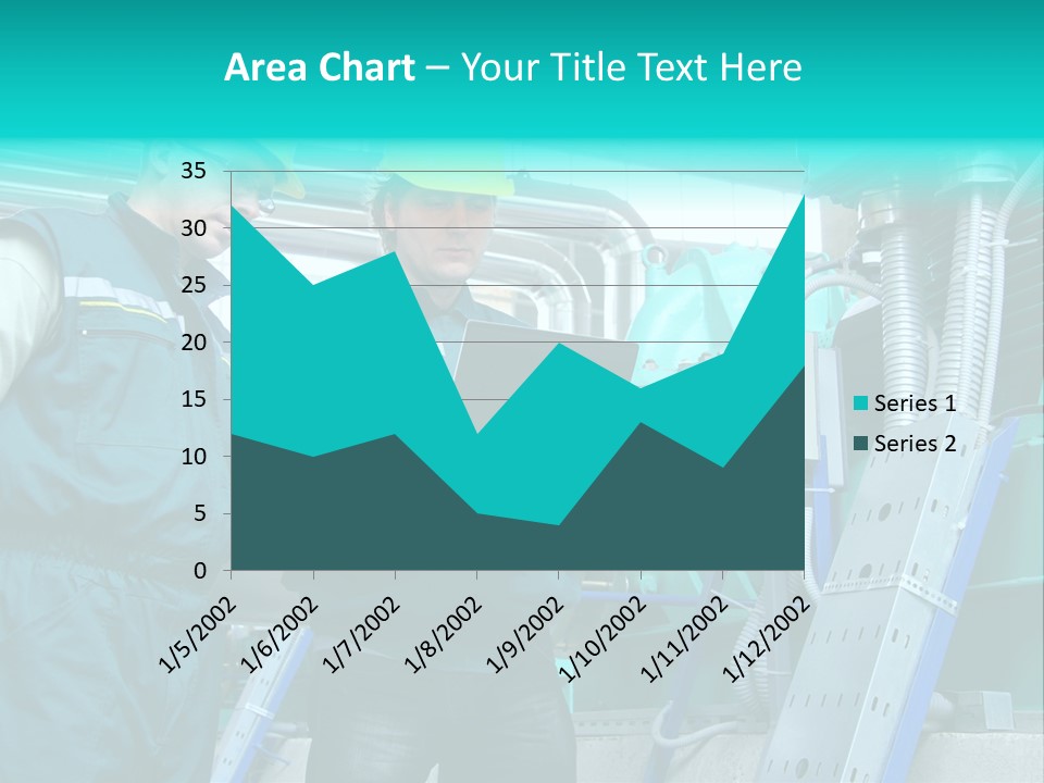 Computer Men At Work Mechanic PowerPoint Template