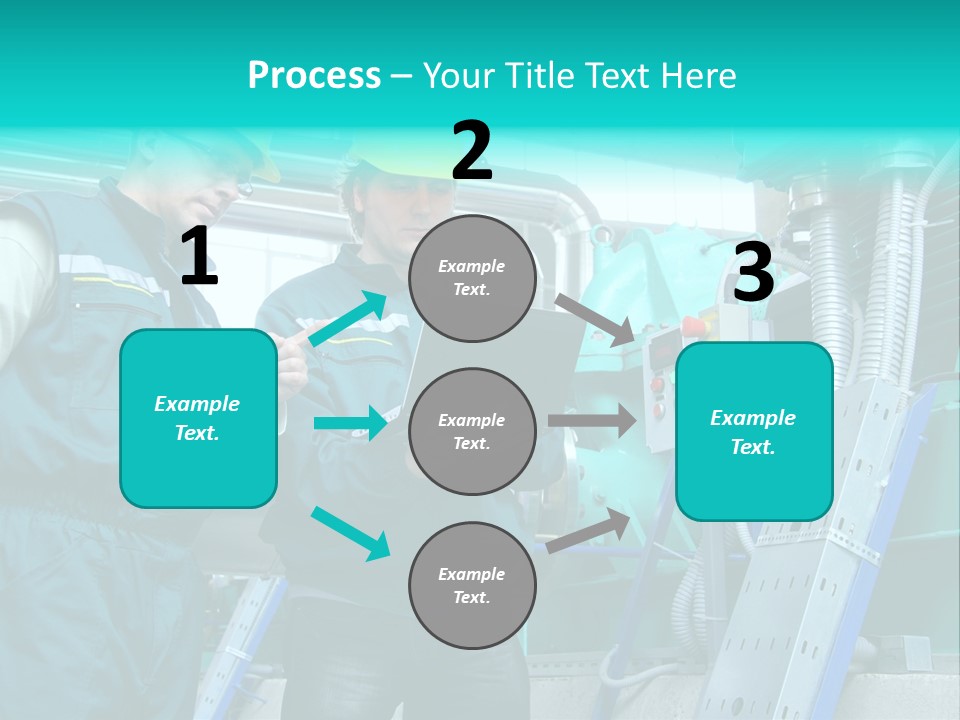 Computer Men At Work Mechanic PowerPoint Template