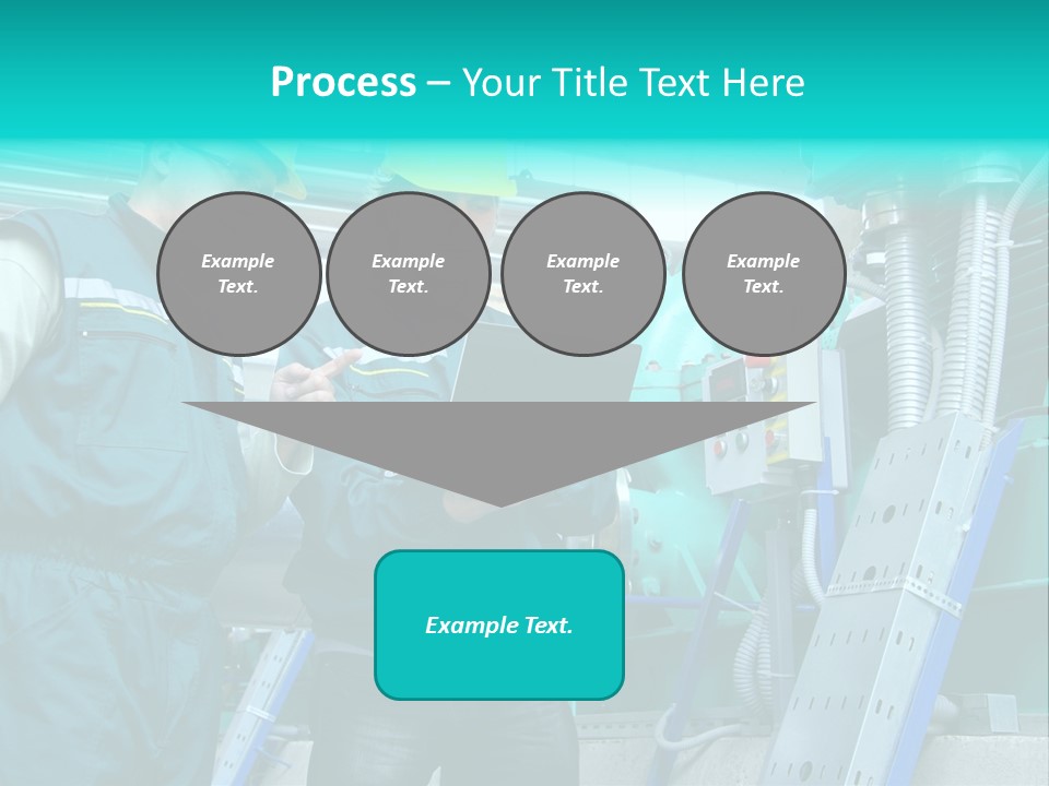 Computer Men At Work Mechanic PowerPoint Template