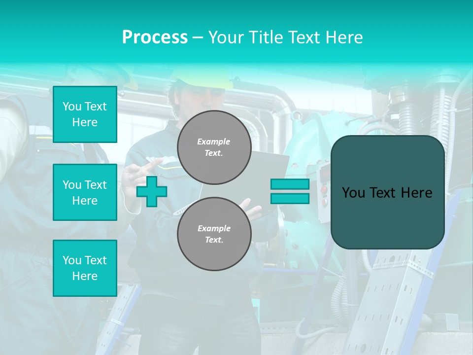 Computer Men At Work Mechanic PowerPoint Template