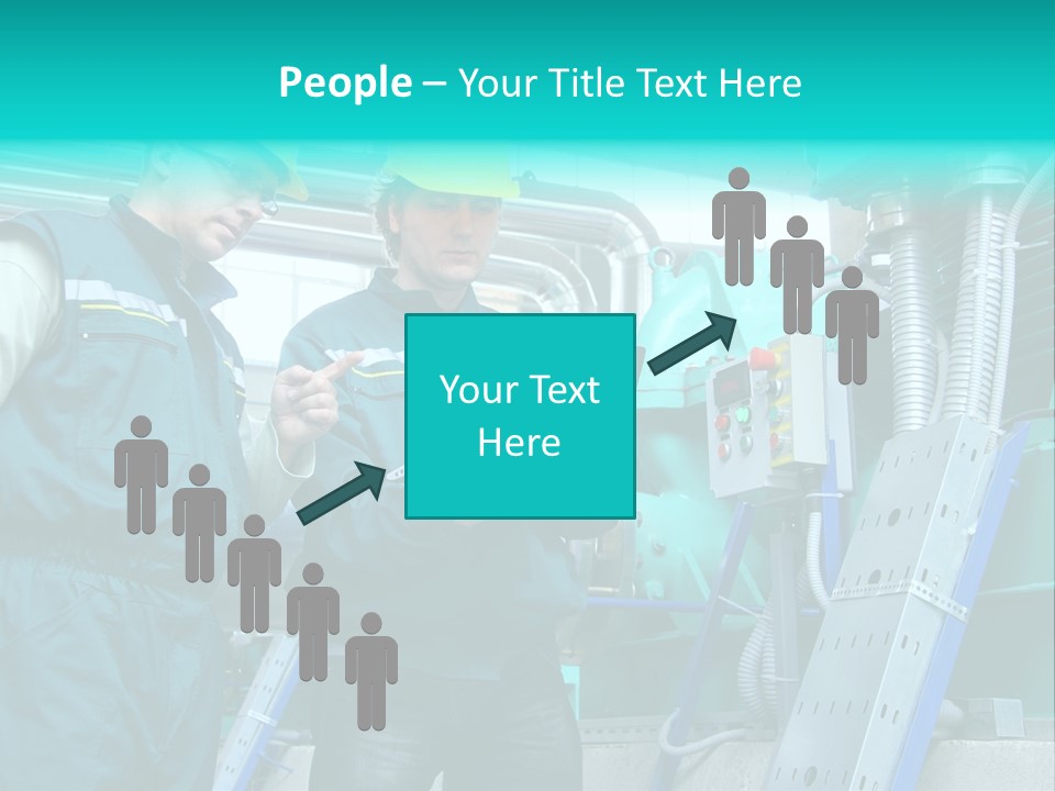 Computer Men At Work Mechanic PowerPoint Template