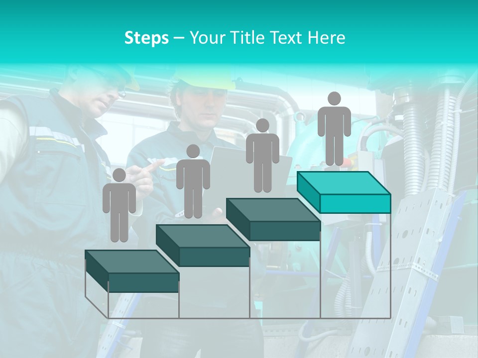 Computer Men At Work Mechanic PowerPoint Template