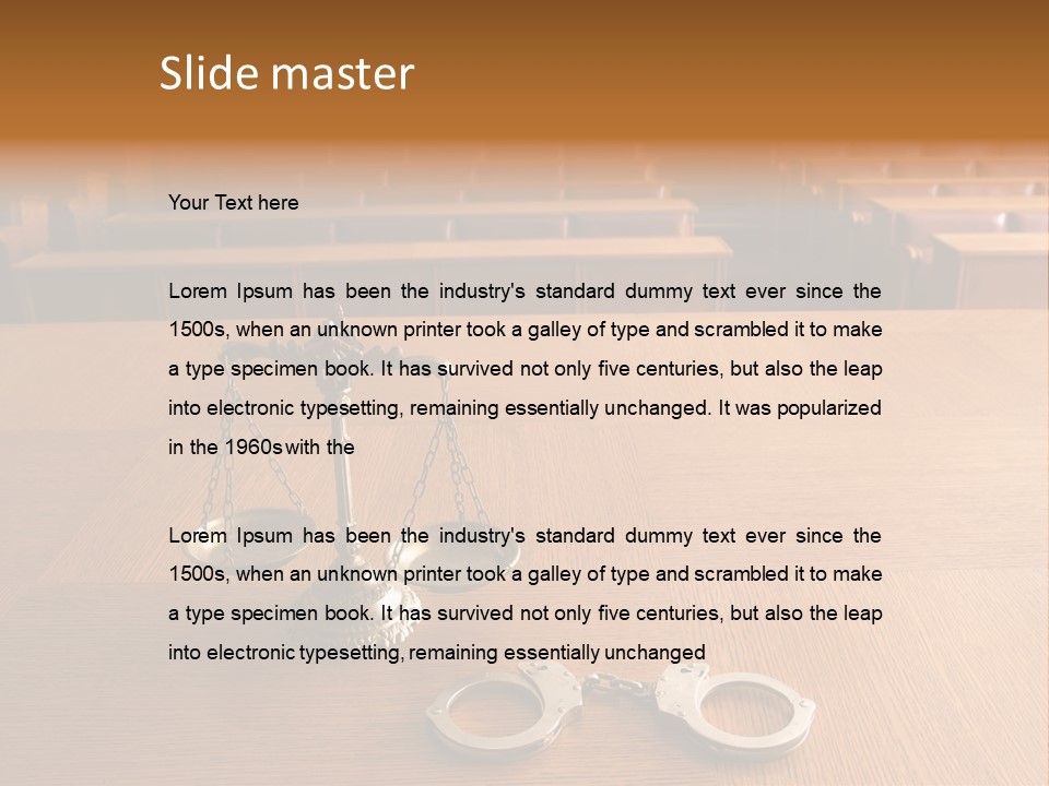 Measurement Symbol Jury PowerPoint Template