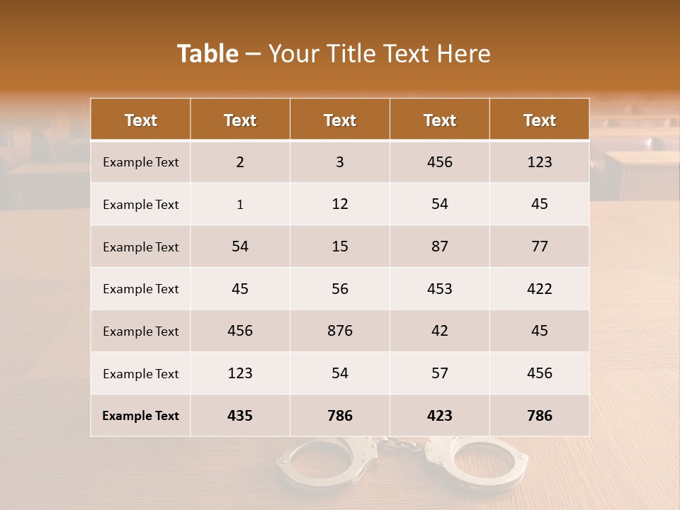 Measurement Symbol Jury PowerPoint Template
