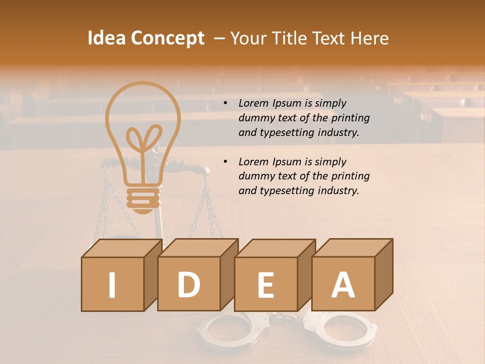 Measurement Symbol Jury PowerPoint Template