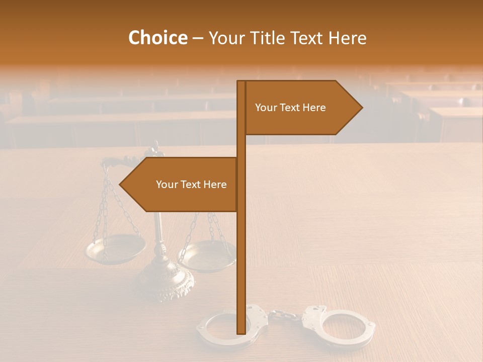 Measurement Symbol Jury PowerPoint Template