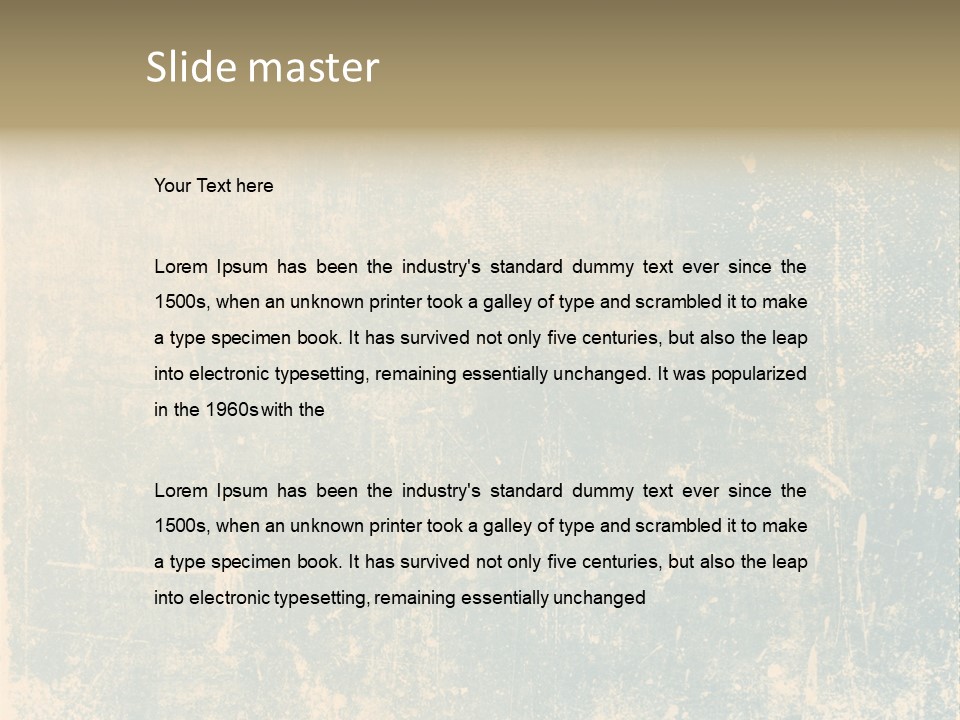 Scratch Contemporary Retro PowerPoint Template