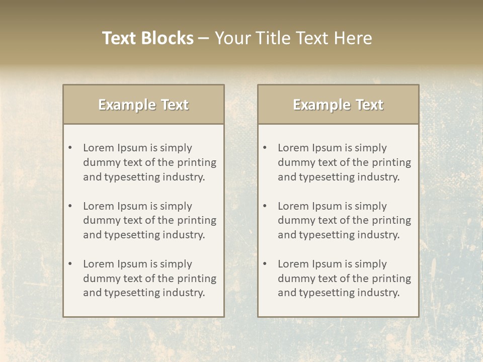 Scratch Contemporary Retro PowerPoint Template