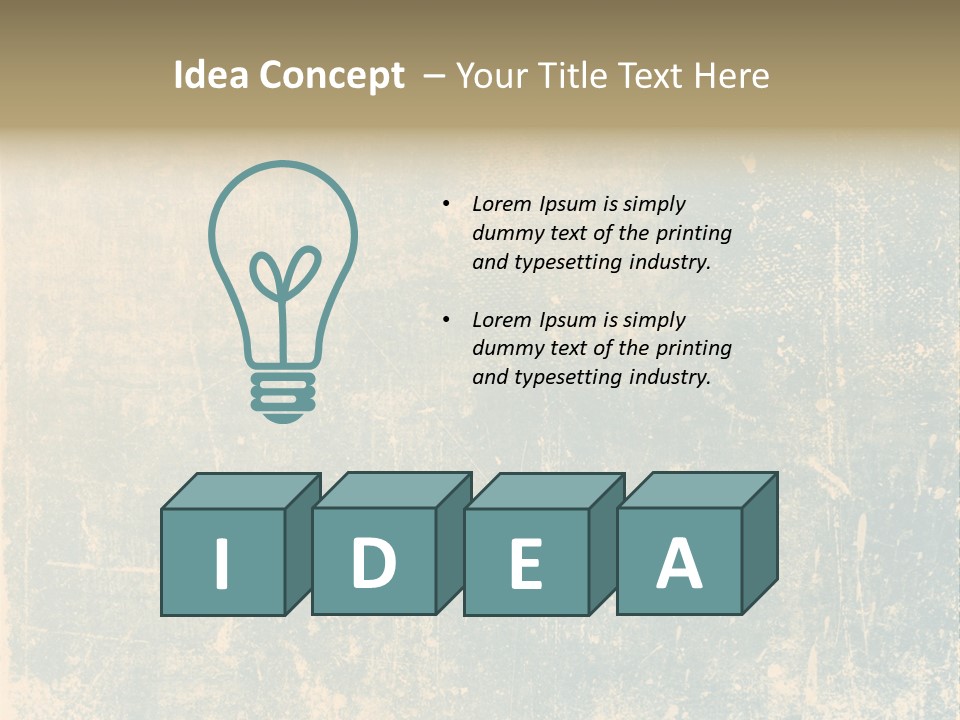 Scratch Contemporary Retro PowerPoint Template