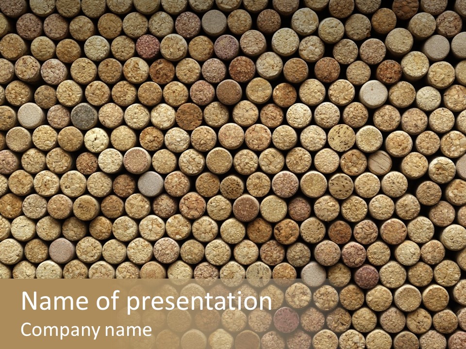 Background Cork Tree PowerPoint Template