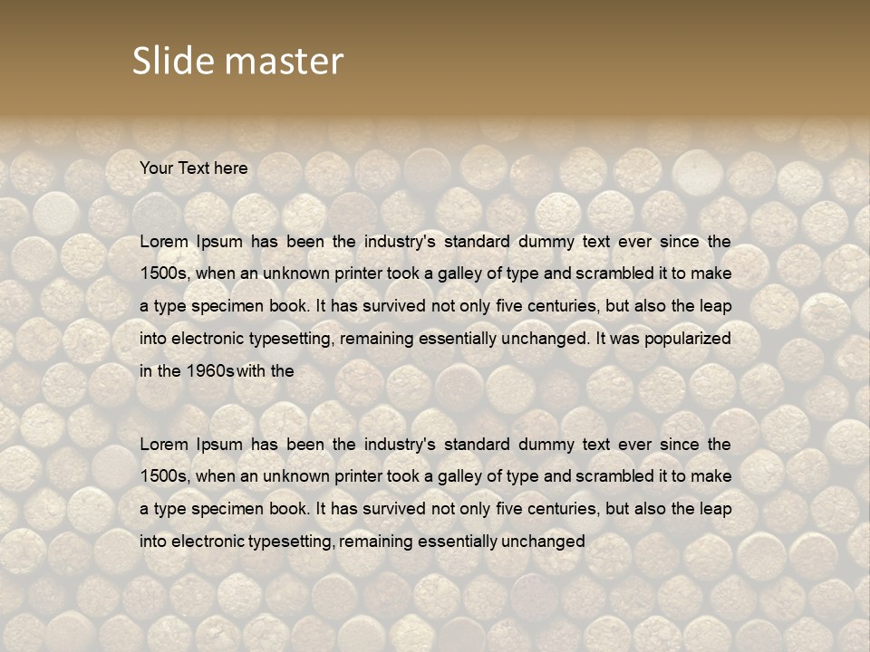 Background Cork Tree PowerPoint Template