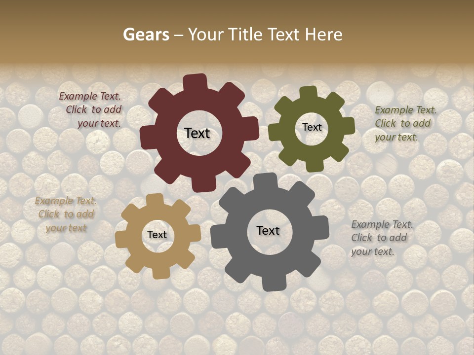 Background Cork Tree PowerPoint Template