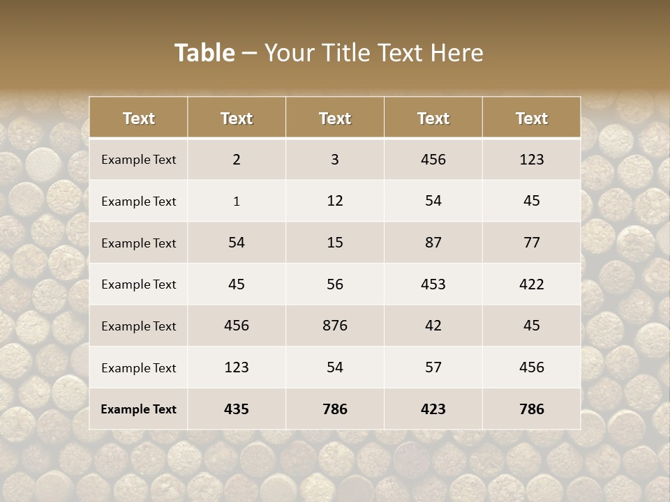 Background Cork Tree PowerPoint Template
