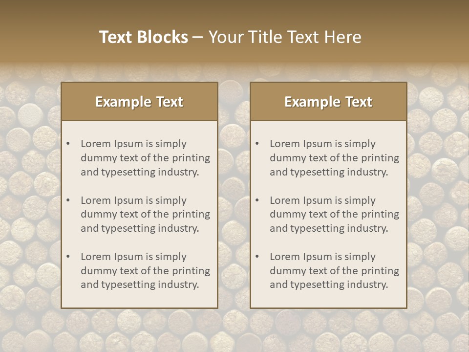 Background Cork Tree PowerPoint Template
