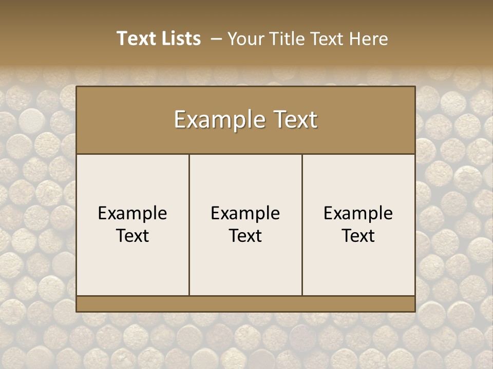 Background Cork Tree PowerPoint Template