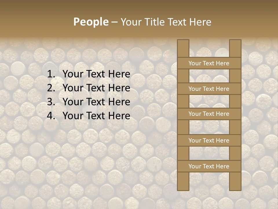 Background Cork Tree PowerPoint Template