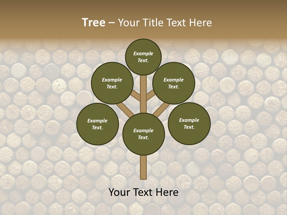 Background Cork Tree PowerPoint Template