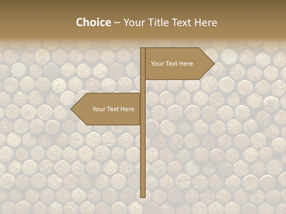 Background Cork Tree PowerPoint Template