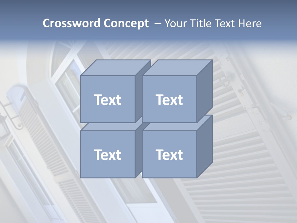 New Residence Flat House PowerPoint Template