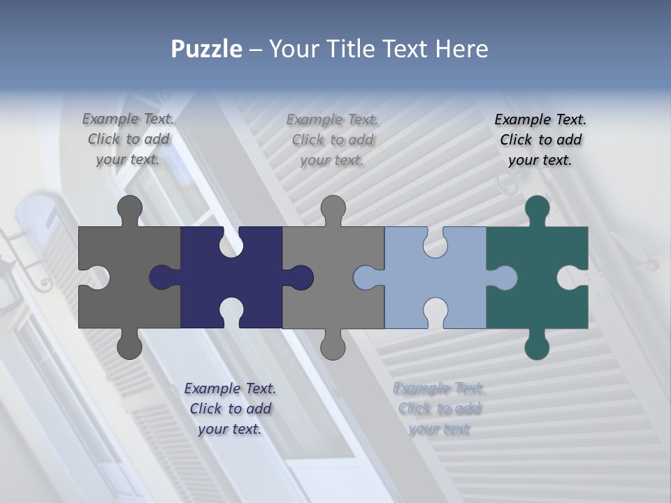New Residence Flat House PowerPoint Template