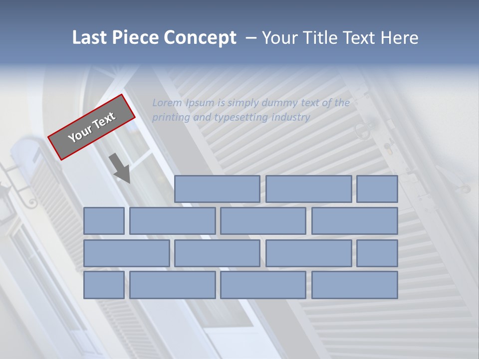 New Residence Flat House PowerPoint Template