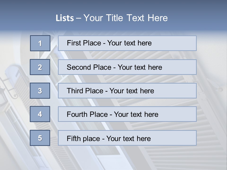 New Residence Flat House PowerPoint Template