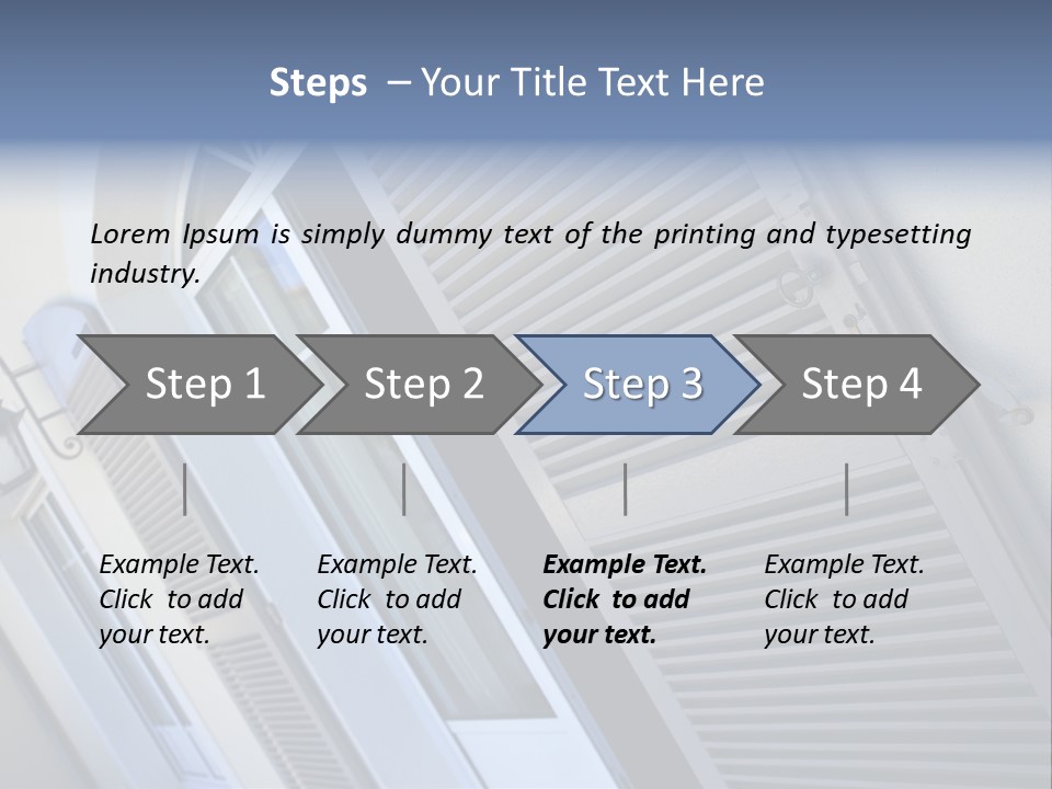 New Residence Flat House PowerPoint Template