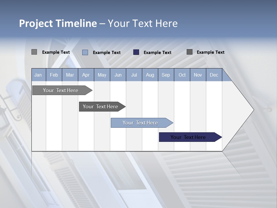 New Residence Flat House PowerPoint Template