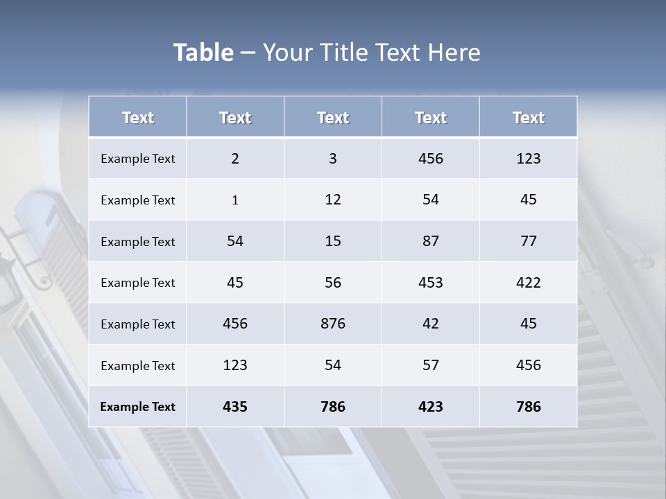 New Residence Flat House PowerPoint Template
