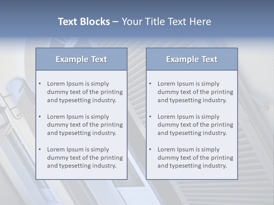 New Residence Flat House PowerPoint Template
