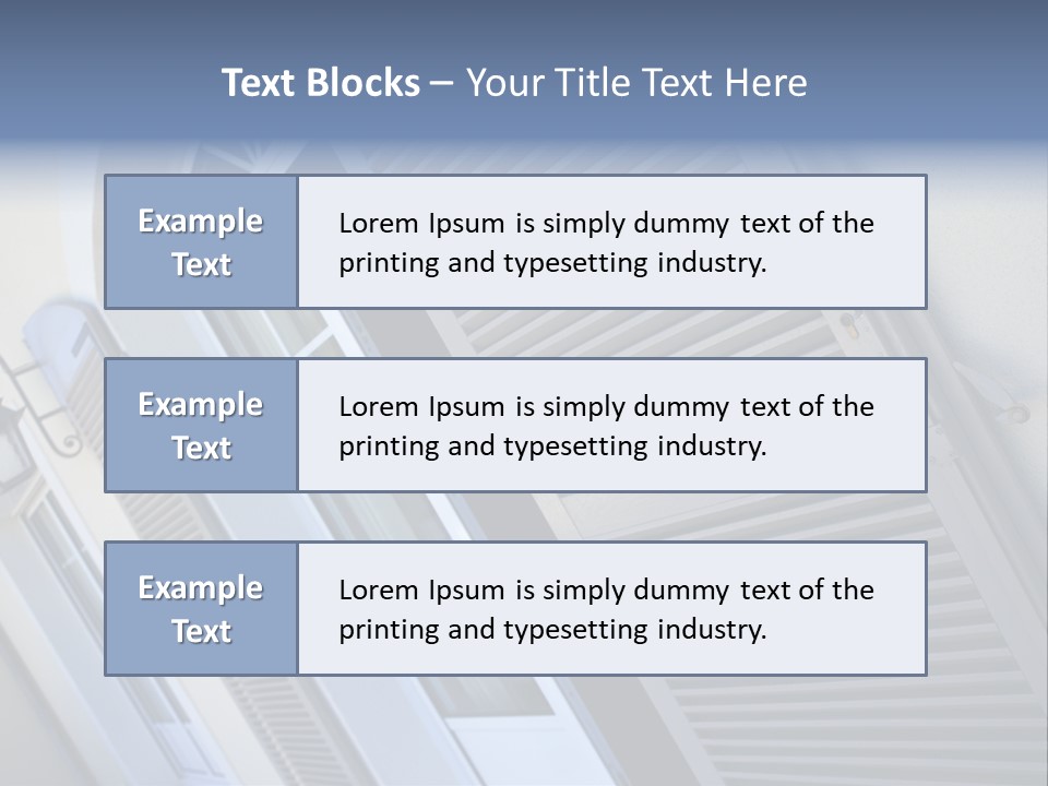 New Residence Flat House PowerPoint Template