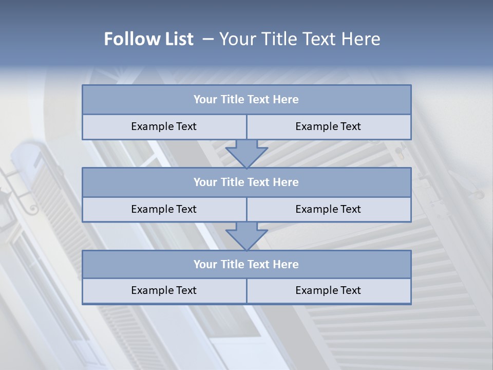 New Residence Flat House PowerPoint Template