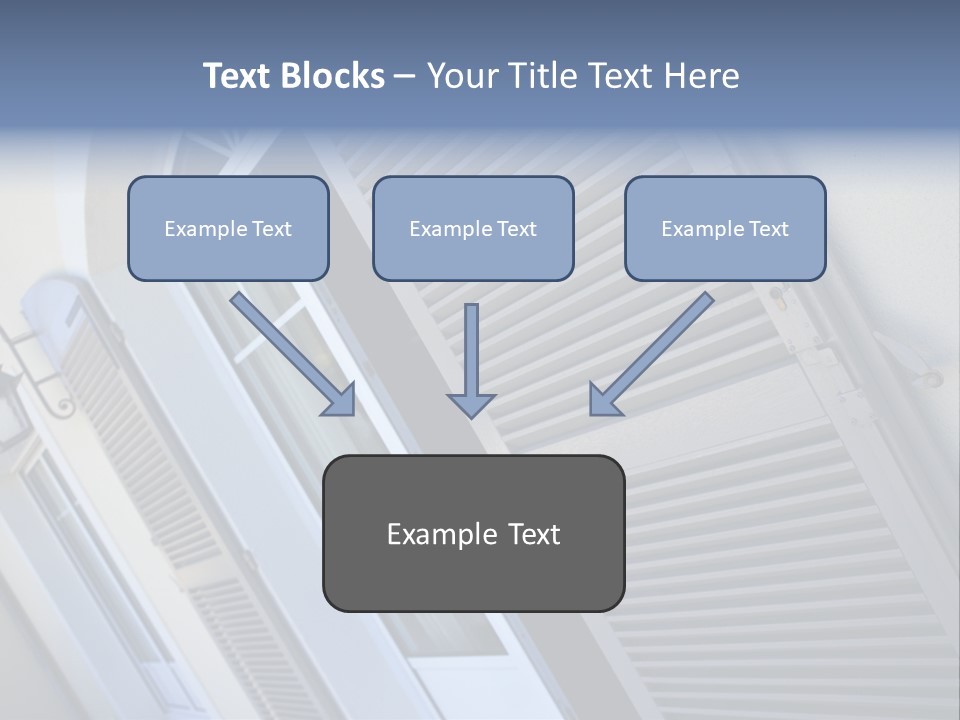 New Residence Flat House PowerPoint Template