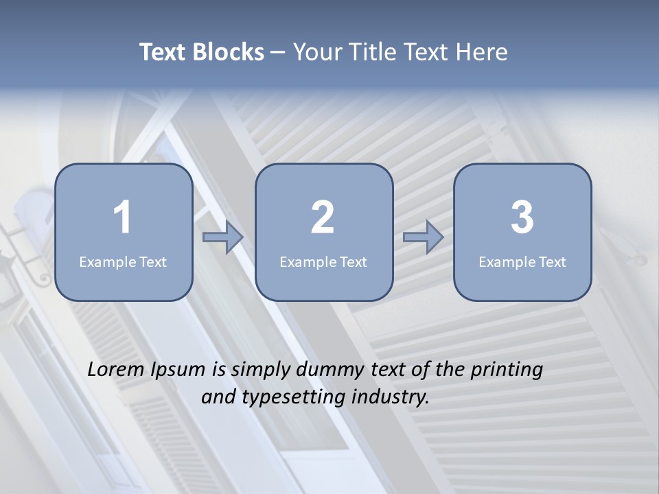 New Residence Flat House PowerPoint Template