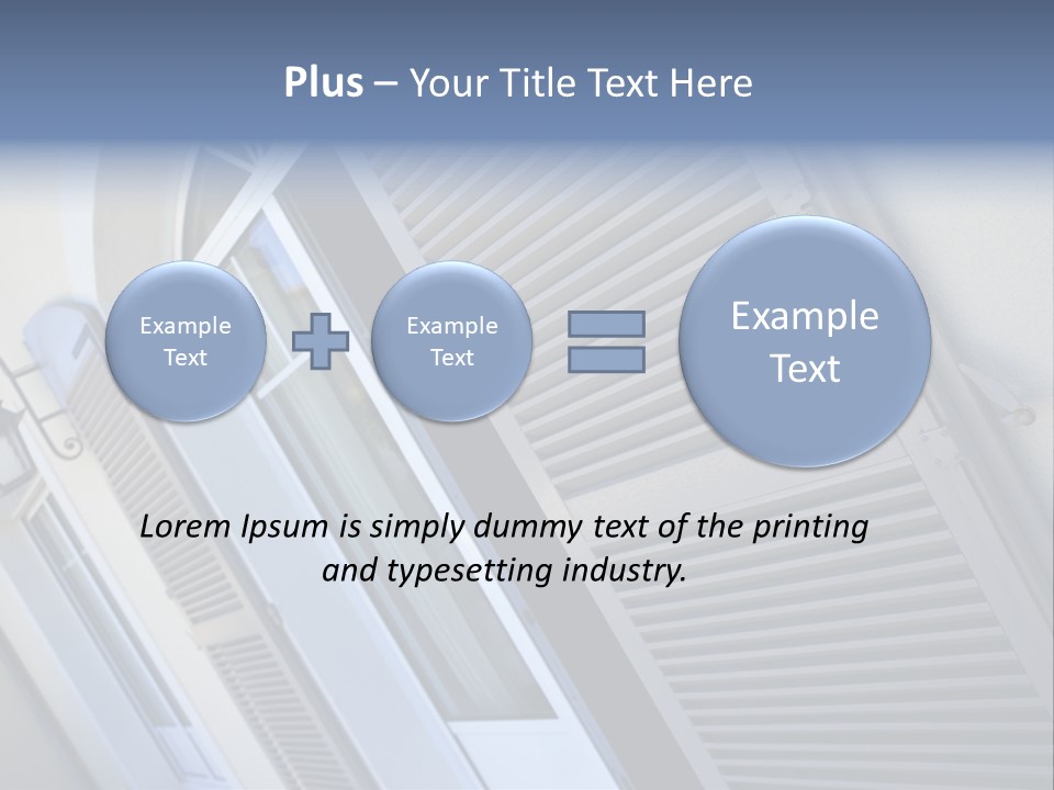 New Residence Flat House PowerPoint Template