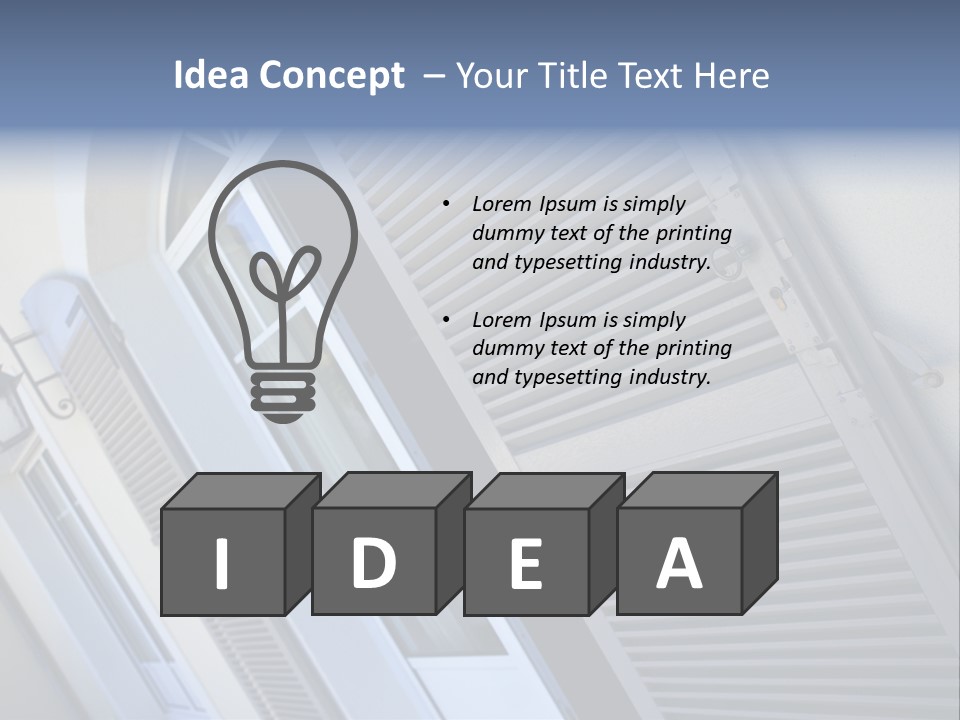 New Residence Flat House PowerPoint Template