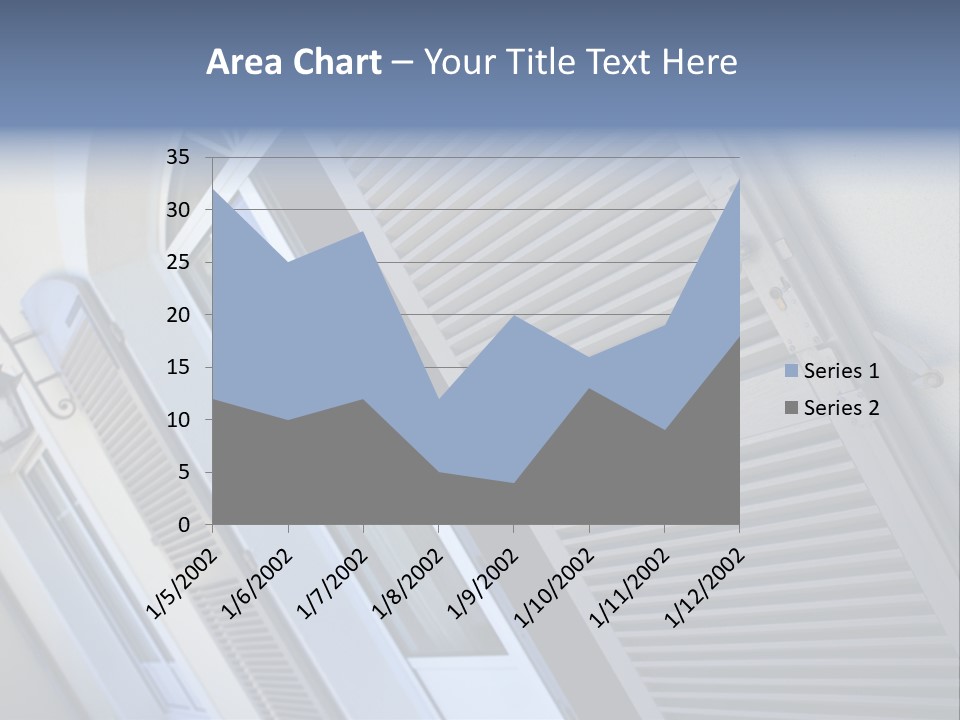 New Residence Flat House PowerPoint Template