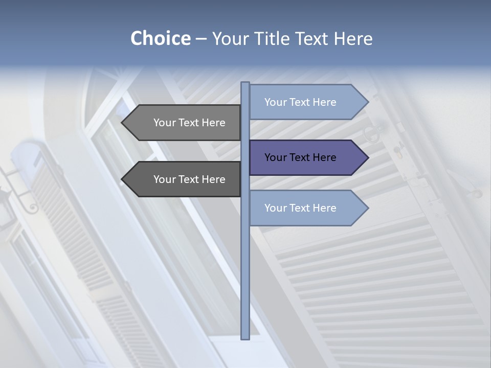 New Residence Flat House PowerPoint Template