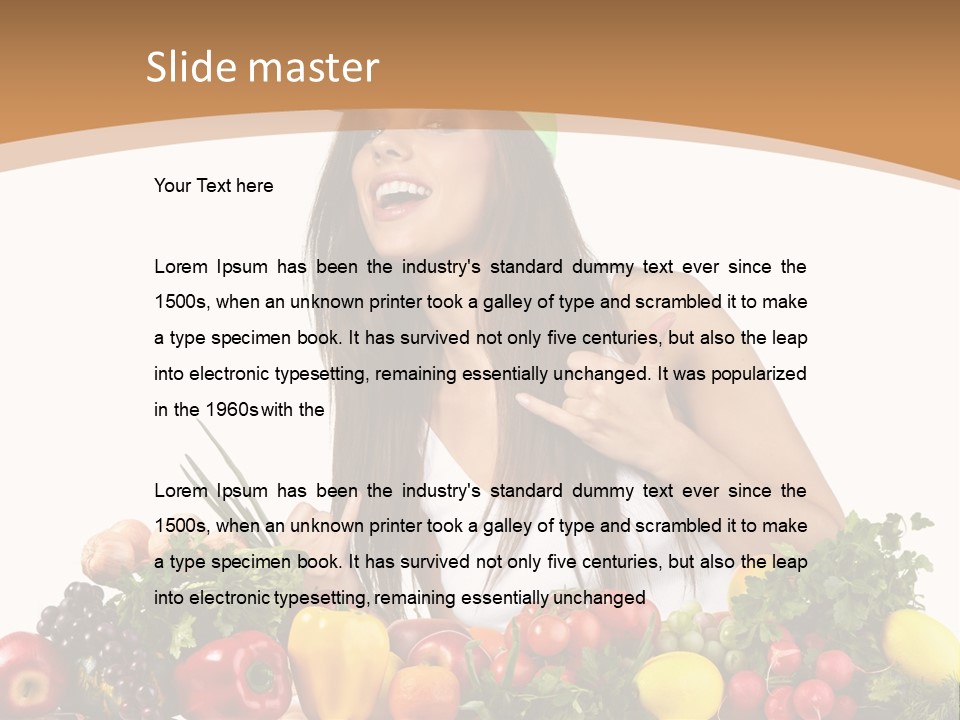 White Person Whiten PowerPoint Template