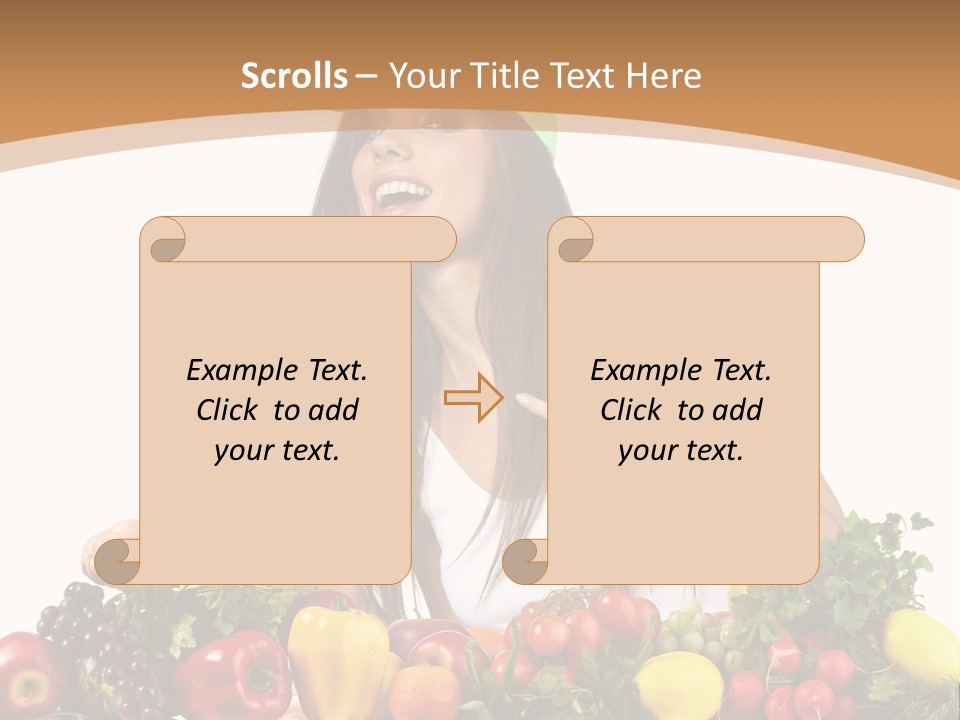 White Person Whiten PowerPoint Template