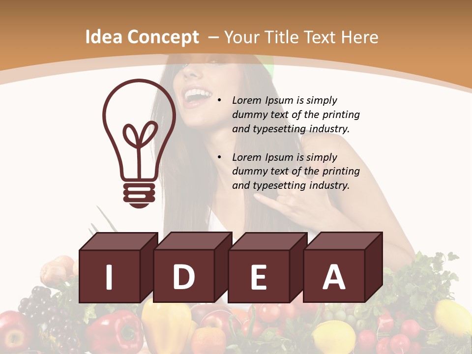 White Person Whiten PowerPoint Template